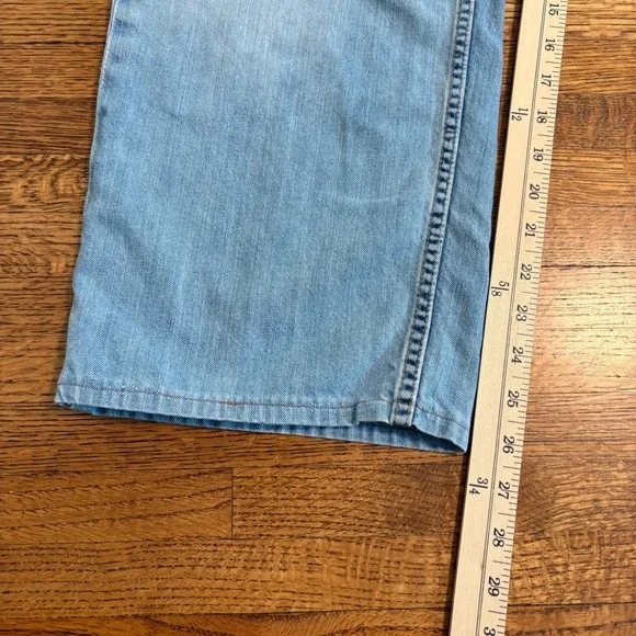 Levi's 505 Jeans Mens W42 L30 Blue Denim Straight Leg Cotton Casual - Picture 5 of 11